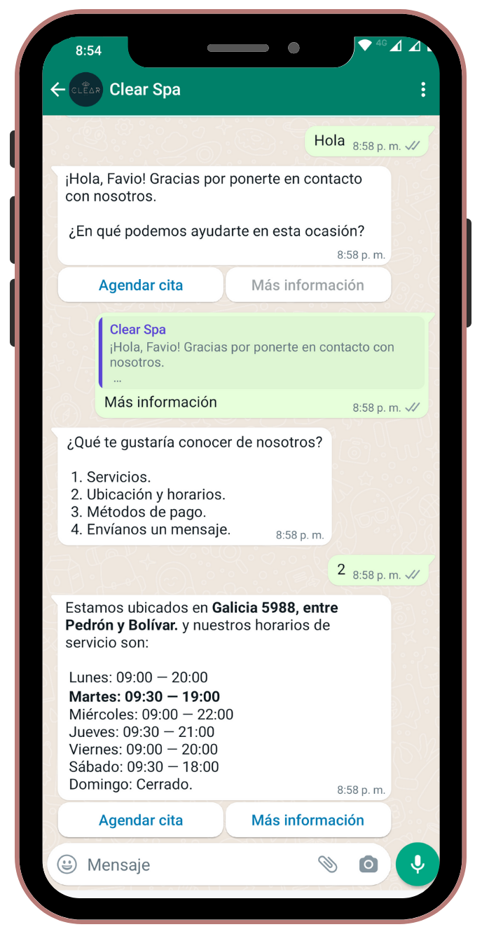 Chatbot en WhatsApp para tu negocio